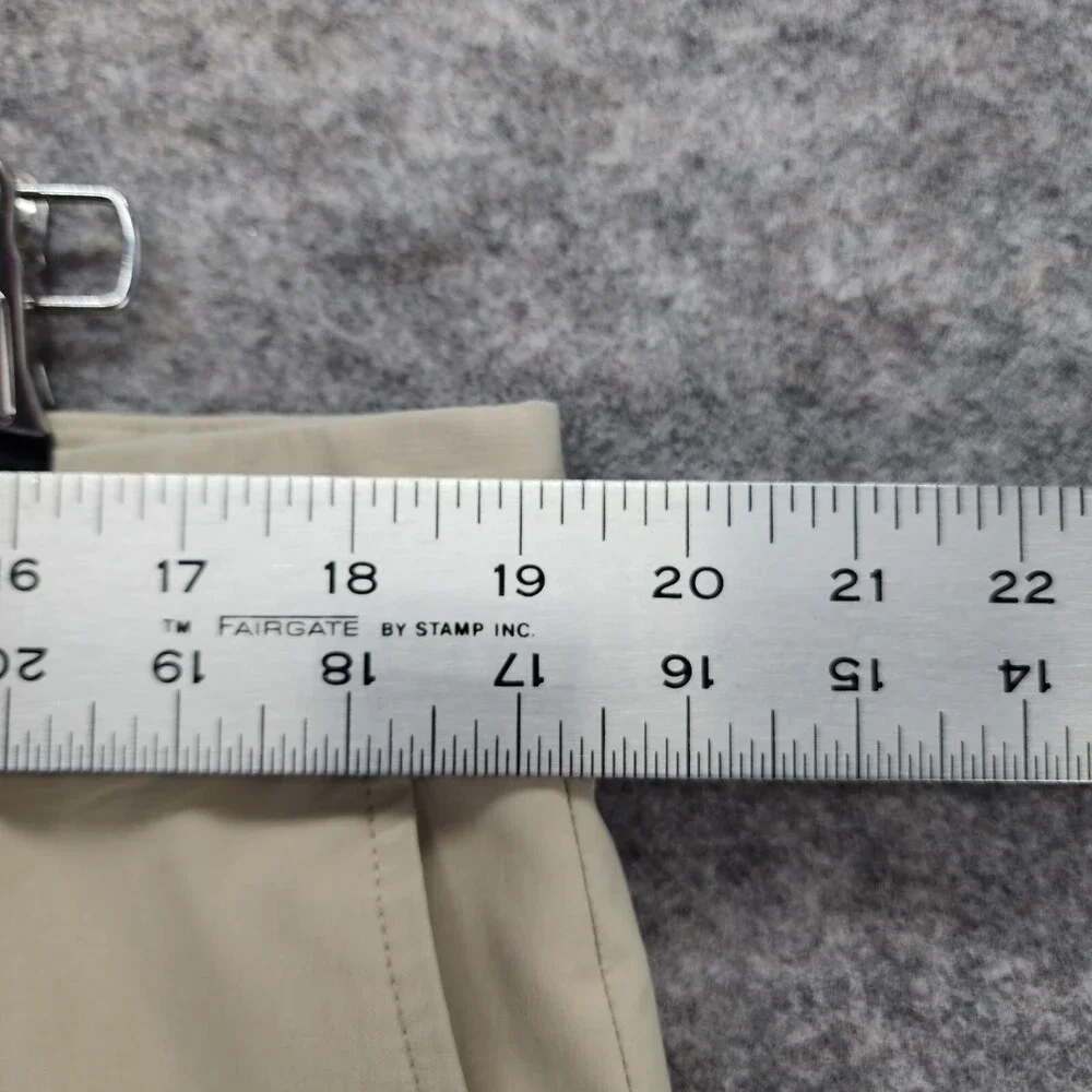 Slazenger Golf Shorts Mens 38 Khaki Chino Mid Rise